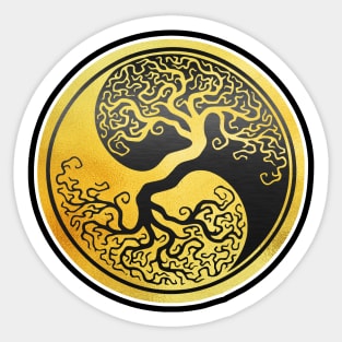 Yin Yang Tree of Life natural balance opposing forces Sticker